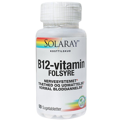 Vitamin Med Folsyre Sugetab Tab Solaray