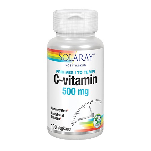 C-vitamin 500 mg - 100 kap - Solaray 