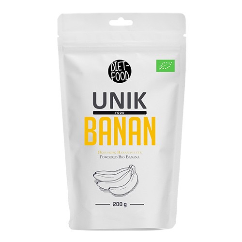 Banan Pulver   Økologisk  - 200 gram - Diet Food