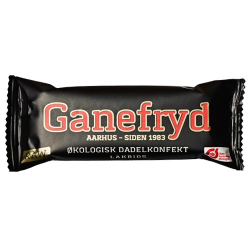 Rawbar Dadelkonfekt Lakrids Økologisk - 50 gram - Ganefryd