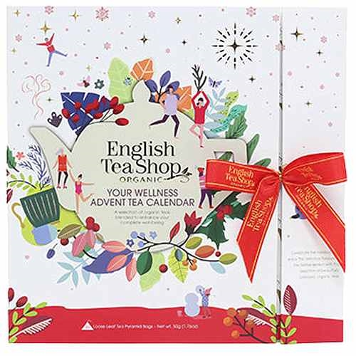 Julekalender Te Book Style (hvid) Økologisk - 1 Pakke - English Tea Shop