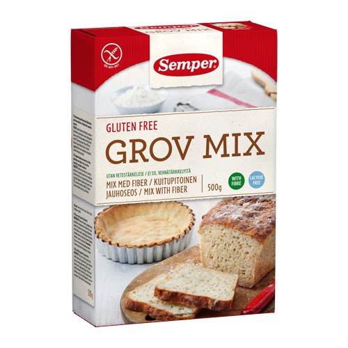 Køb Brødmix grov - 500 gram - Semper - Økologisk Supermarked