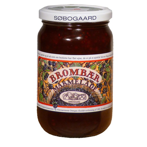 Brombærmarmelade Økologisk - 400 gram - Søbogaard