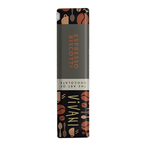 Vivani espresso biscotti bar Økologisk - 40 gr - Coala\'s Naturprodukter