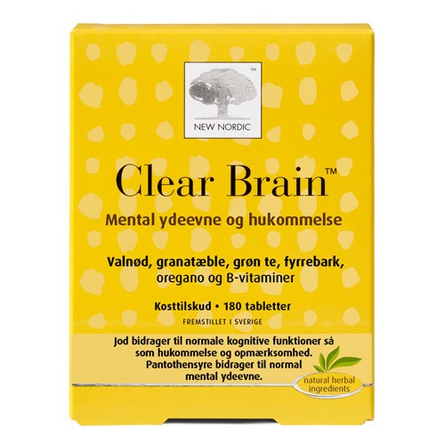 Clear Brain - 180 tabletter - New Nordic