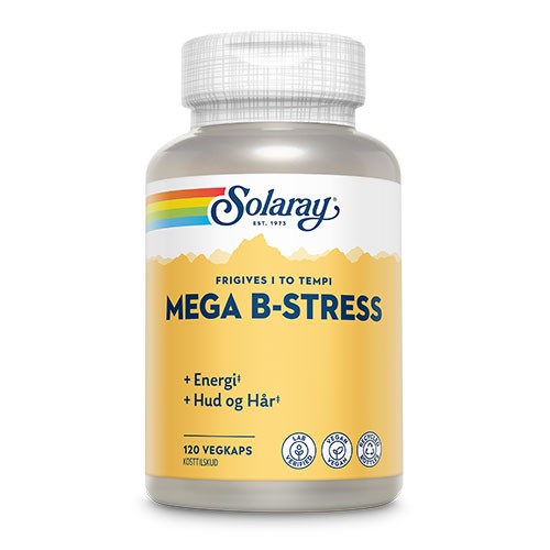 Billede af Stærk Mega B-Stress - 120 kap - Solaray