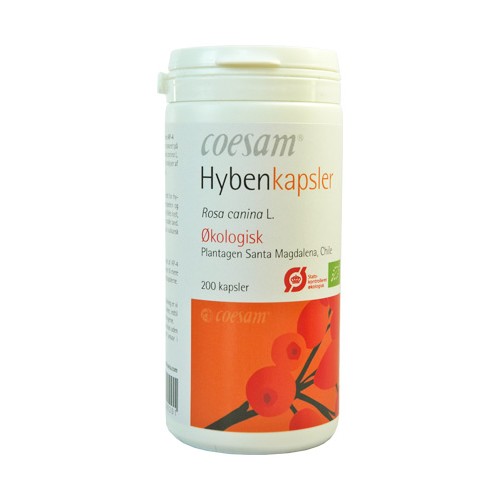 Hybenpulver Økologisk - 200 kap - Coesam 