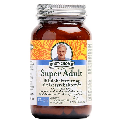 Udo\'s Choice Super-Adult fra 16-65 år, mælkesyrebakterier - 60 kap