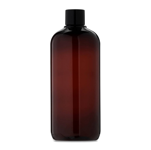 Brun plastflaske med låg - 500 ml - Epic Oils