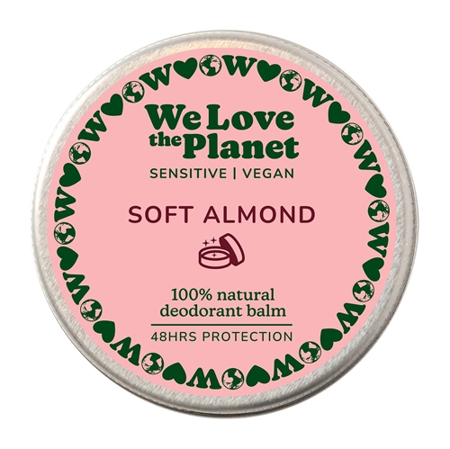 We Love The Planet Deodorant balm Soft Almond Sensitive, 35g.