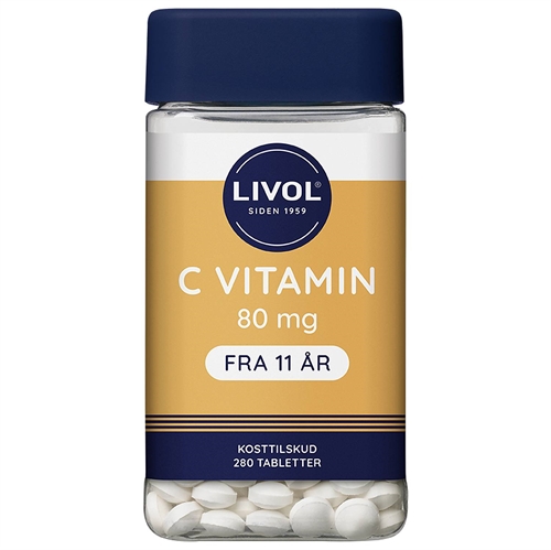 Livol C-Vitamin 80 mg - 280 tabletter