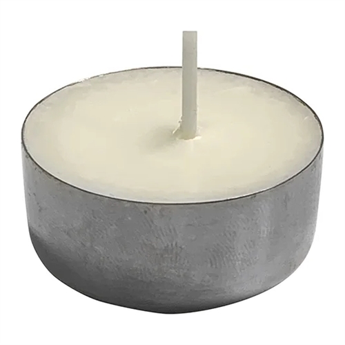 Care Candle Fyrfadslys af raps i stålholder - Care Candle