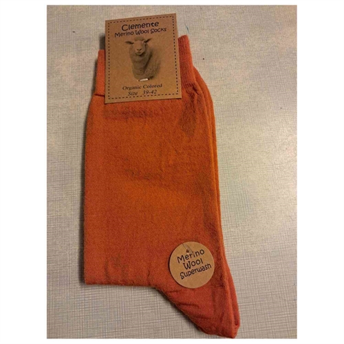 Tynde merinostrømper Orange - str. 39/42 1 par - Clemente