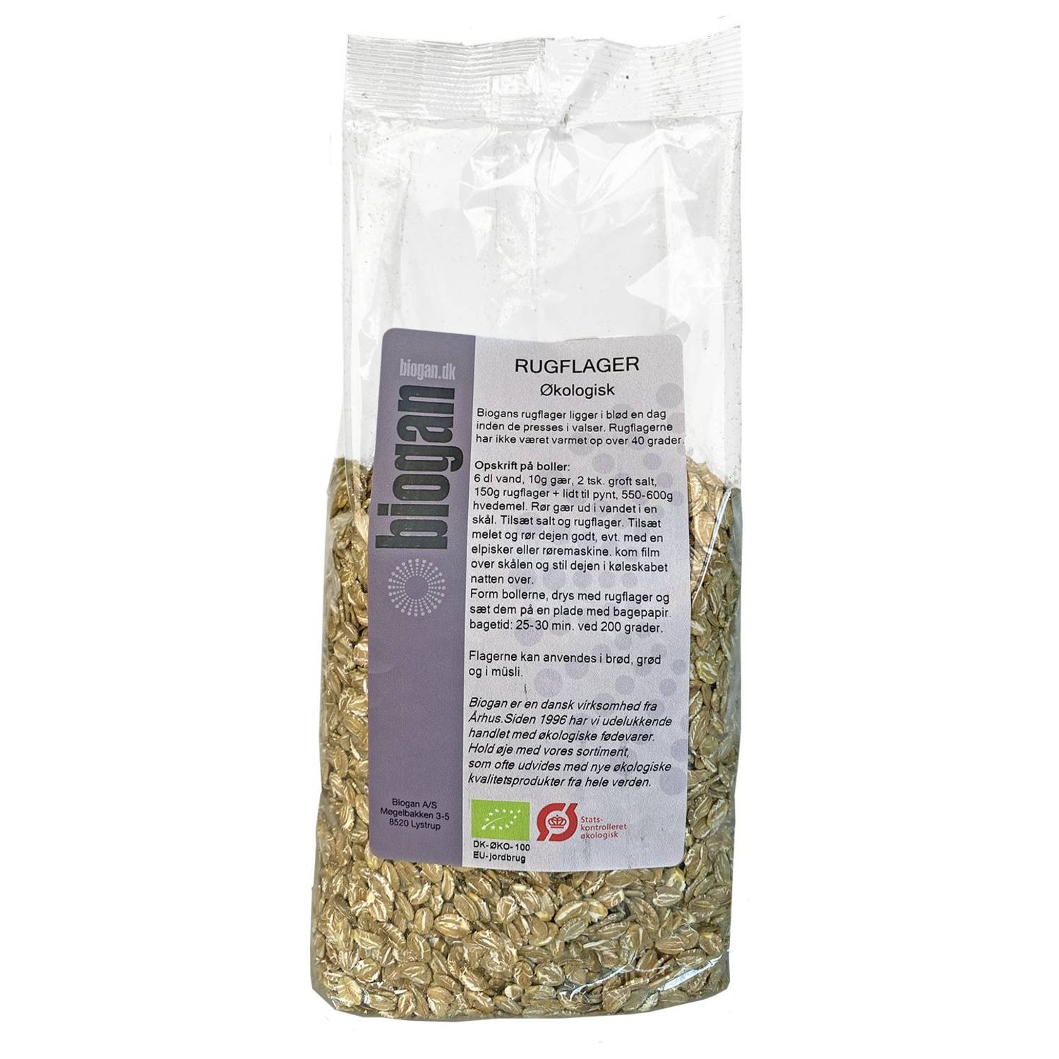Rugflager Østrig Økologisk- 500 gr - Biogan - DISCOUNT PRIS