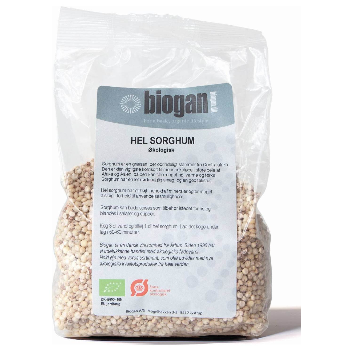 Sorghum hel Italien Økologisk - 500 gram - Biogan