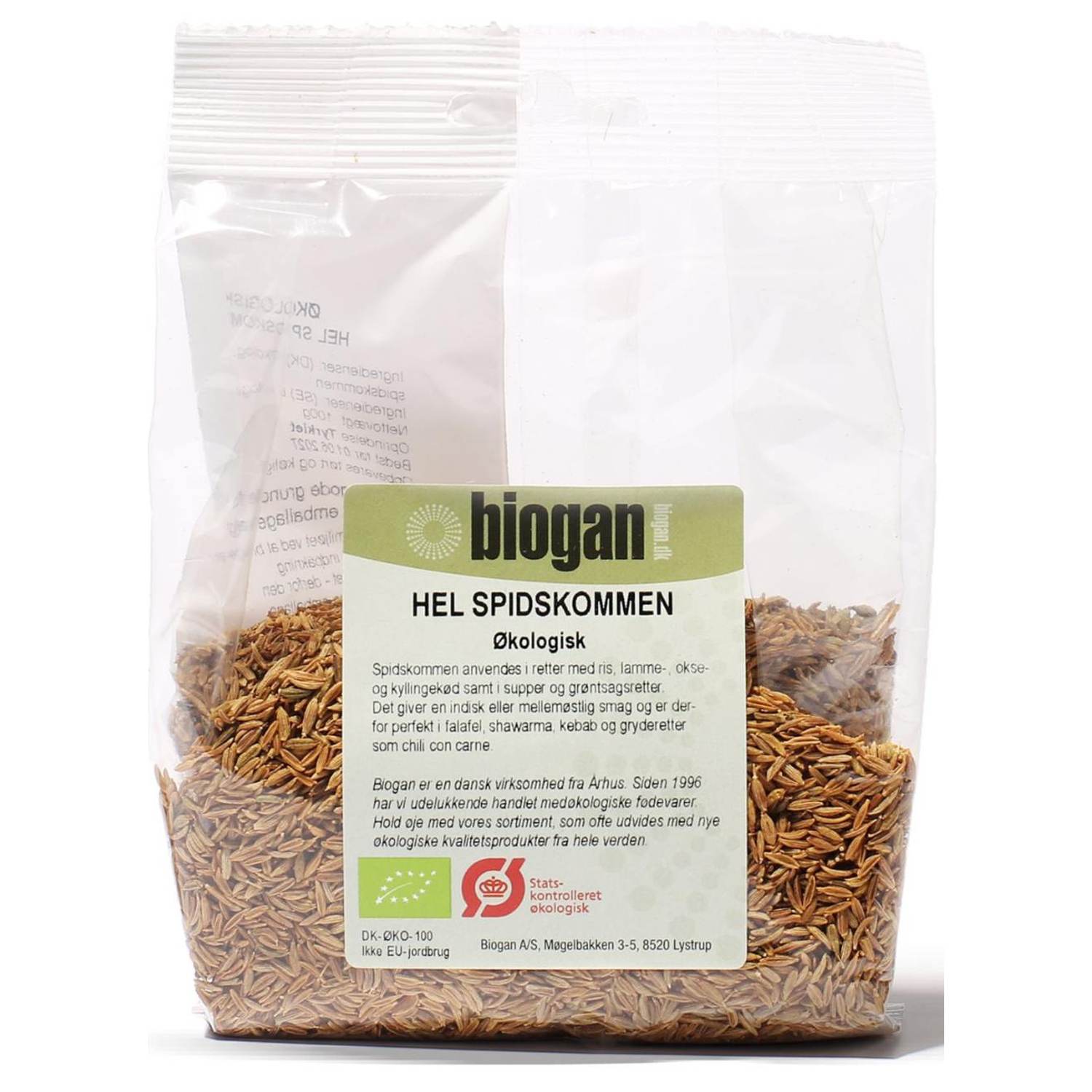 Spidskommen hel Økologisk - 100 gram - Biogan