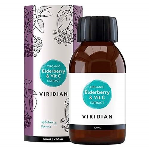 Elderberry Extract Økologisk - 100 ml - Viridian Nutrition