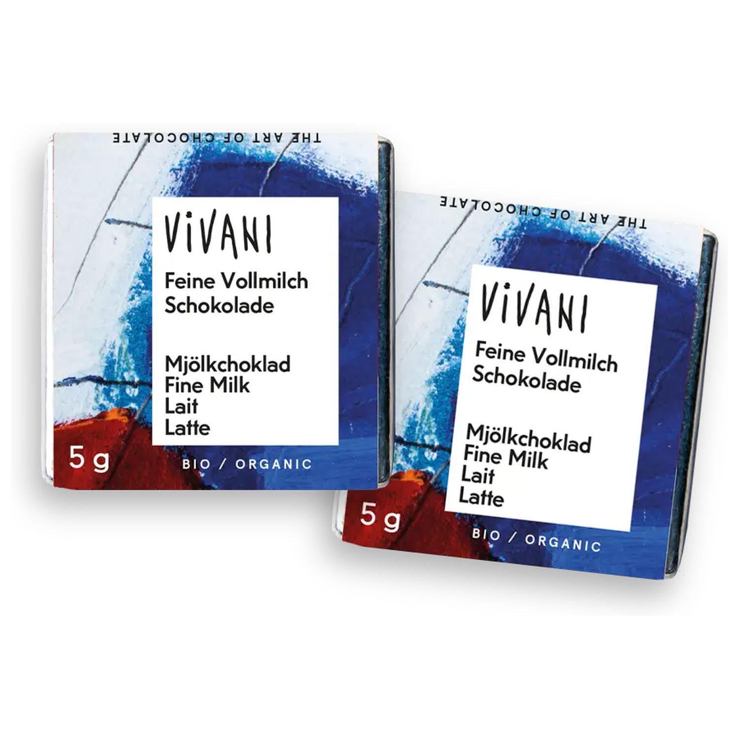 Lys Chokolade Økologisk - 5 gram - Vivani