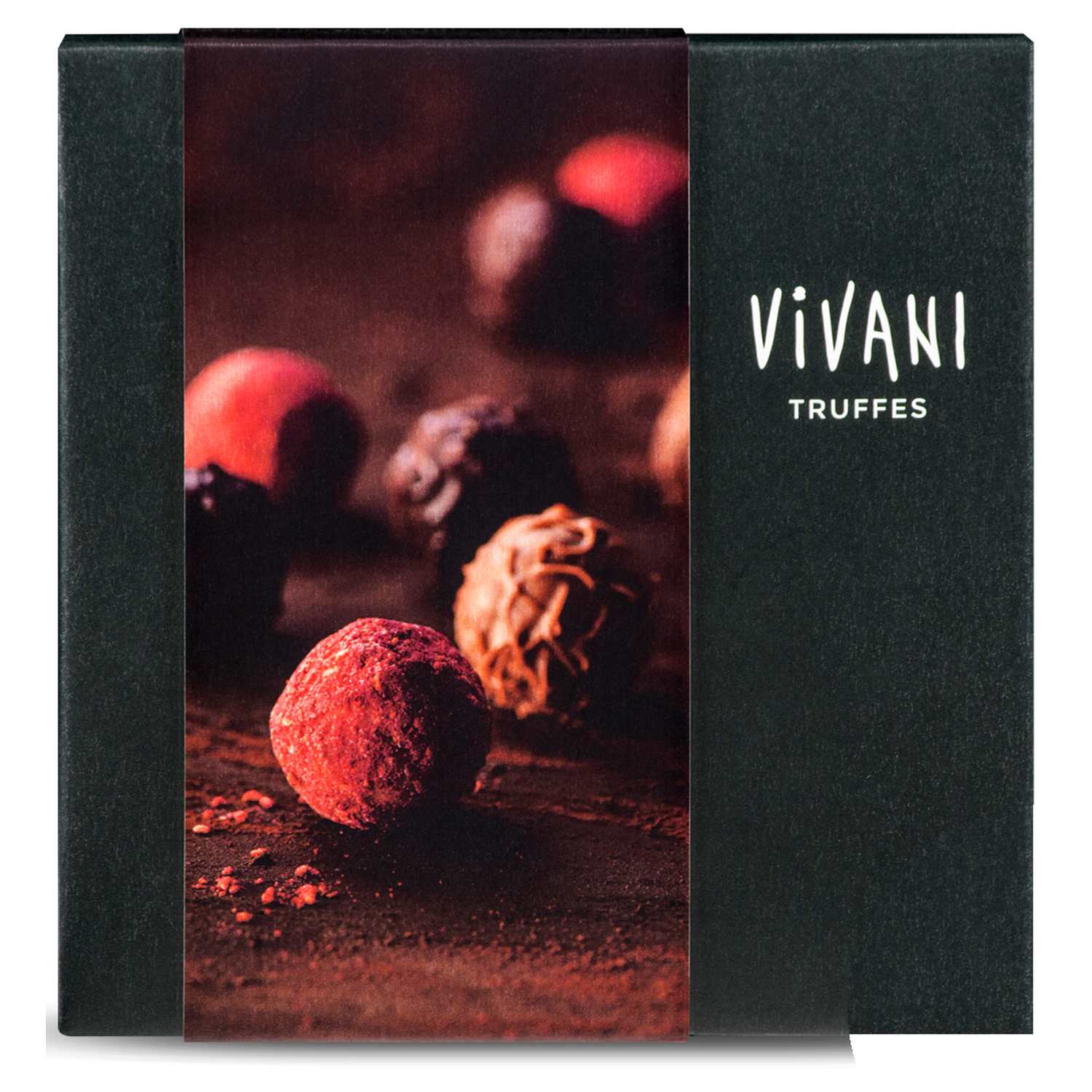 Chokoladetrøfler i Gaveæske Økologisk - 100 gram - Vivani